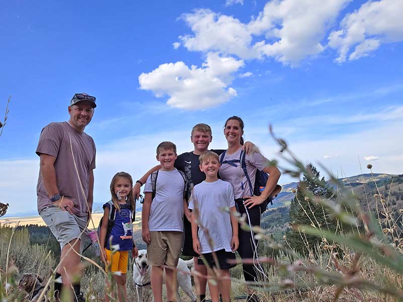 Derek Whipple and family of Idaho Falls were the winner's of last summer's treasure hunt. | Courtesy Anike Wilder