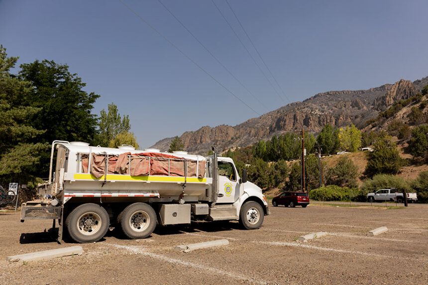 The view northwest of the Heise Pizza parlor showing the burned areas of Kelly Canyon. | Daniel V. Ramirez, EastIdahoNews.com