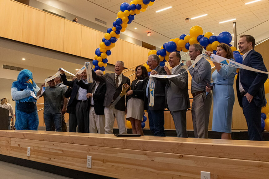 College of Eastern Idaho officials, state legislators and members of Idaho National Labratory celebrate the opening of the new Future Tech Building Thursday afternoon. | Daniel V. Ramirez, EastIdahoNews.com