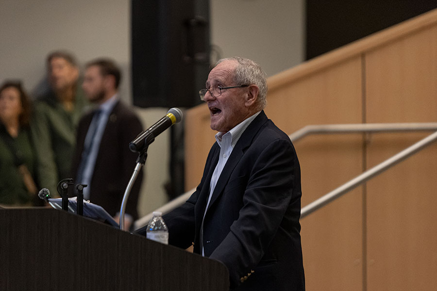 Idaho Senator Jim Risch talking at Thursday's ribbon cutting of College of Eastern Idaho's new Future Tech building. | Daniel V. Ramirez, EastIdahoNews.com