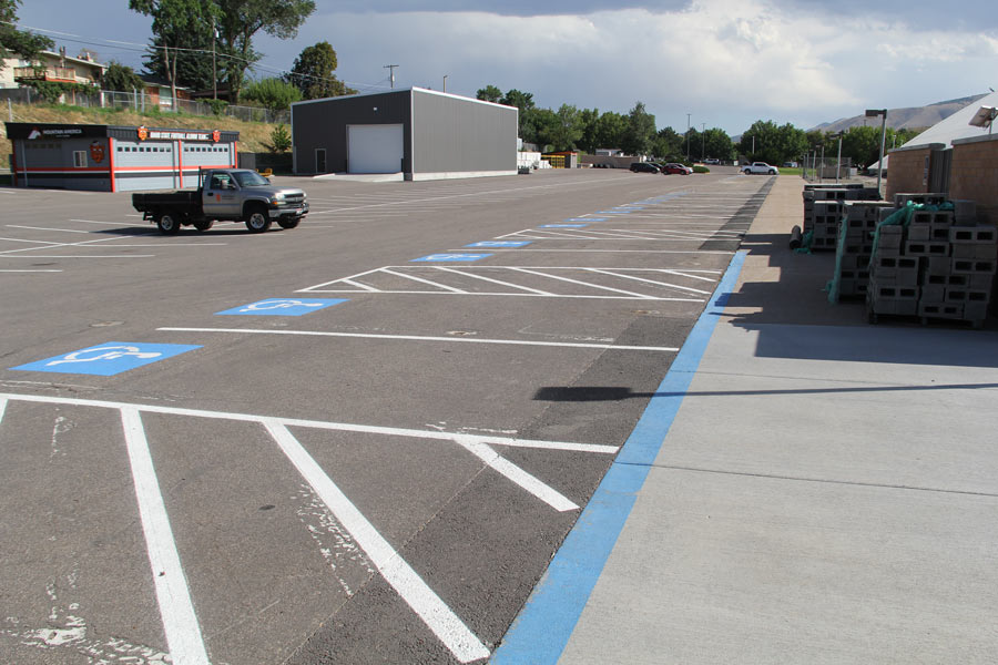 ICCU Dome new accessible parking spaces