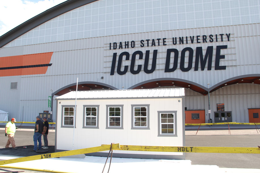 Ticket booth in front of ICCU Dome