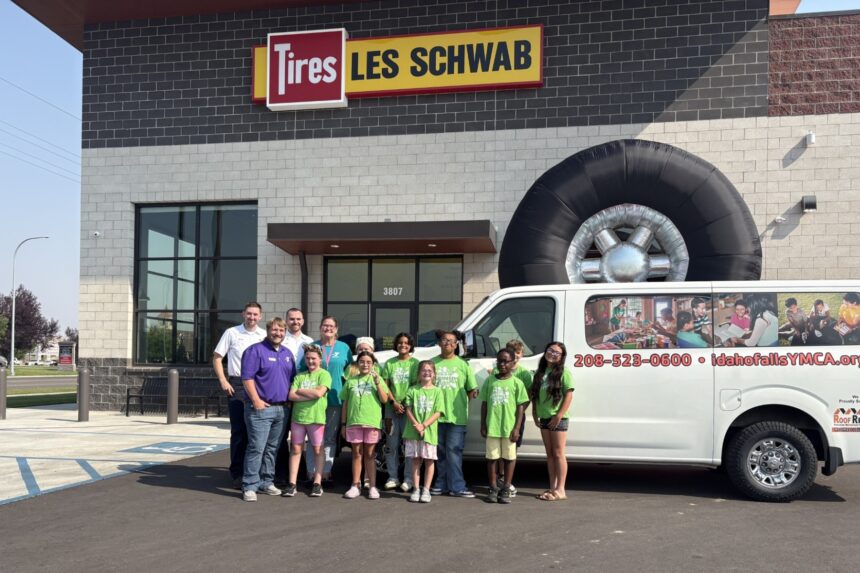 Idaho Falls YMCA outside of the Les Schwab Tires building | Courtesy of Kim Schofield
