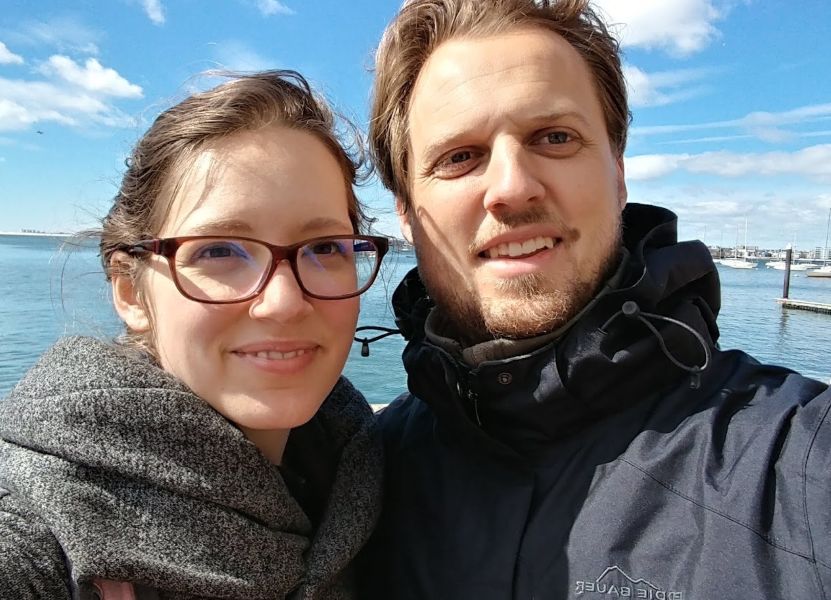Josh Sabey and wife Sarah
