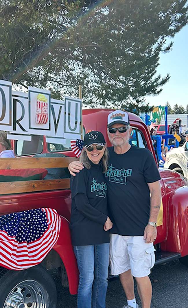 Linda and Ryan Rumsey are the current owners of Motor Vu Drive-In. | Courtesy Motor Vu Drive-In