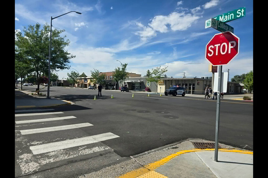 After an individual brought in a WWII-era hand grenade into the Rexburg Police Station, it spurred an evacuation of surrounding businesses on Main Street. | Natalia Hepworth, EastidahoNews.com