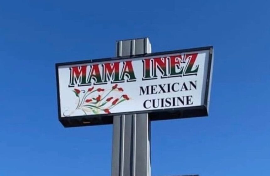 Mama Inez sign