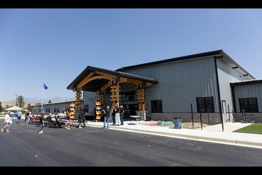 The brand new Salmon Two Rivers School is nearing completion before the 2026-2027 school year. After nearly 20 years, residents hold ceremonial ribbon cutting of the new school. | Daniel V. Ramirez, EastIdahoNews.com