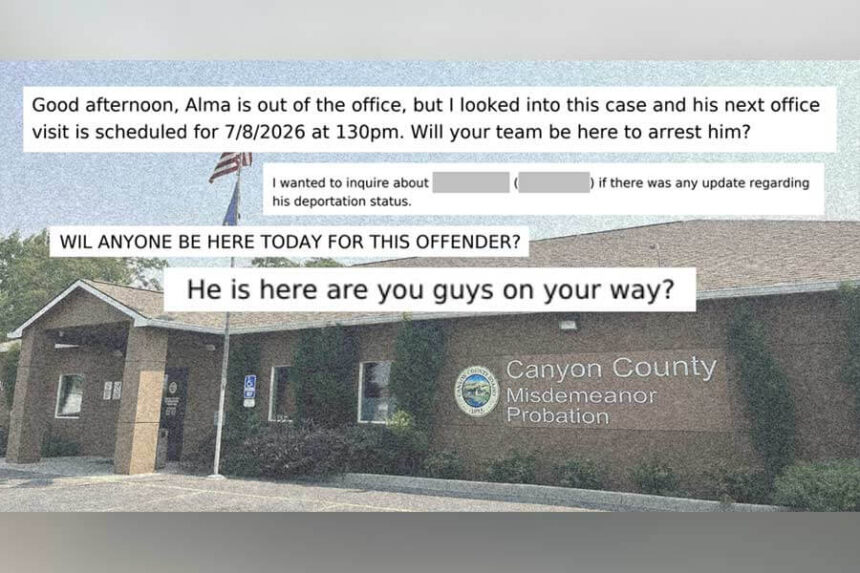 Canyon County probation messages to federal authorities