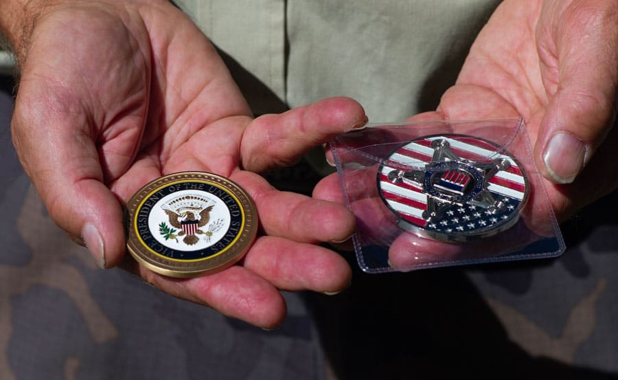 Randy Robers' medallions from Secret Service