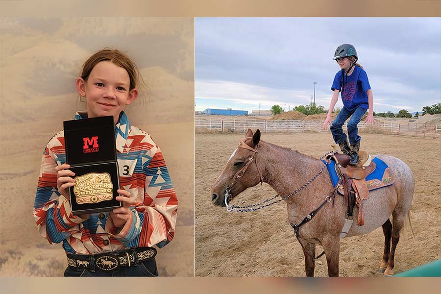 Sammy Circle took first place in team sorting at the Bannock County Fair and will try her hand at Eastern Idaho State Fair. | Courtesy Aleisha Circle