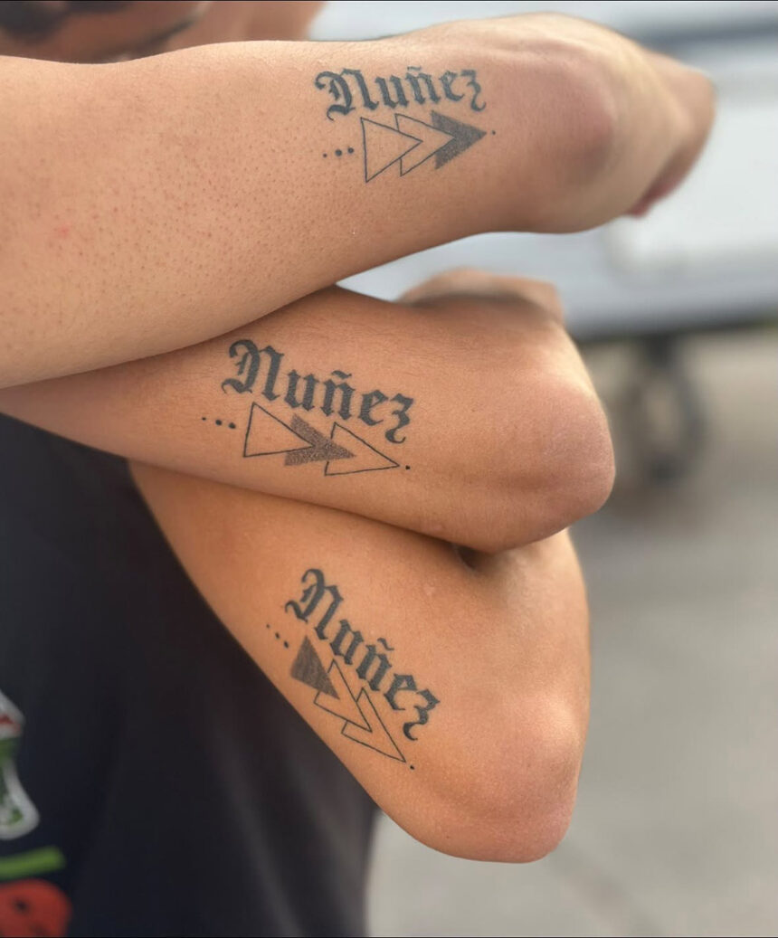 The Nunez's brothers' matching tattoos. | Shanna Nunez