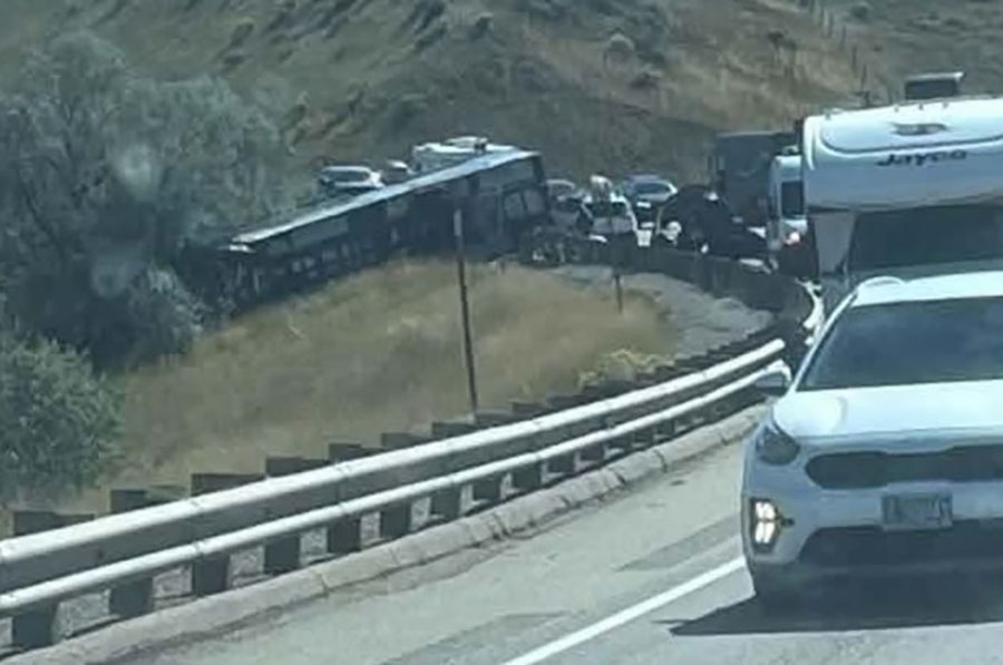 Trailer carrying Razor breaks loose, motorhome crashes into it on Highway 26 near Swan Valley