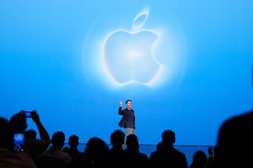 Apple CEO John Ternus waves on stage during an announcement of new products on Wednesday, Sept. 9, 2026, in Cupertino, Calif.