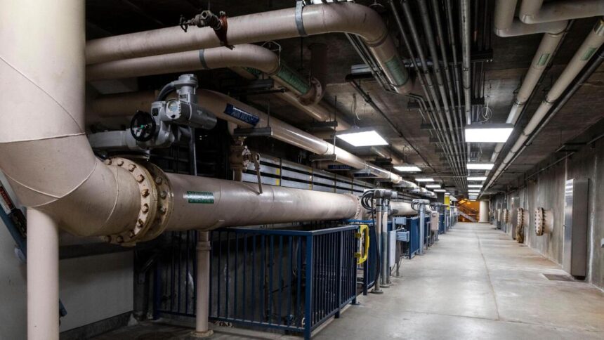 Pipes run through a Veolia water treatment plant in Boise. The company has been “closely monitoring” cyberthreats since this summer’s attacks, a spokesperson told the Idaho Statesman. | Darin Oswald, Idaho Statesman