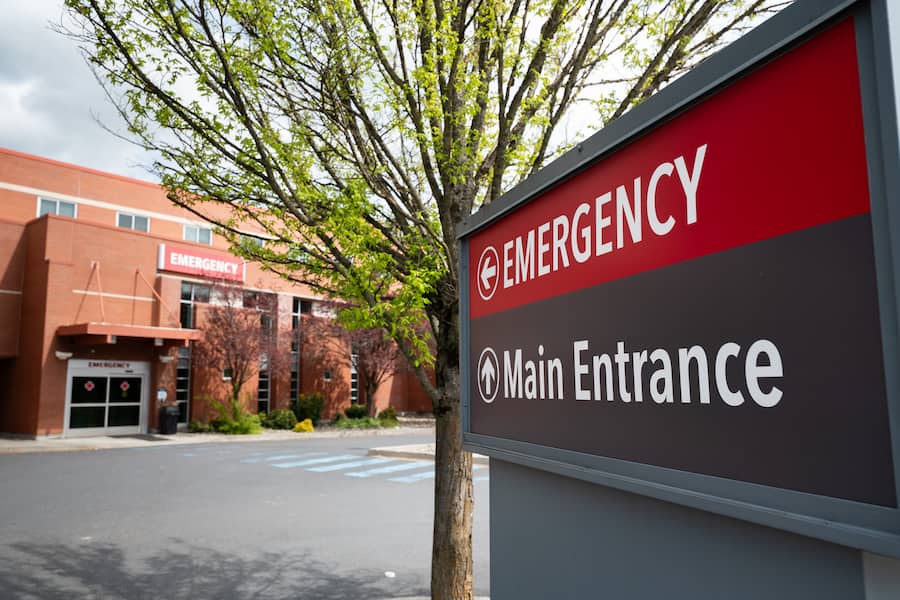 hospital sign
