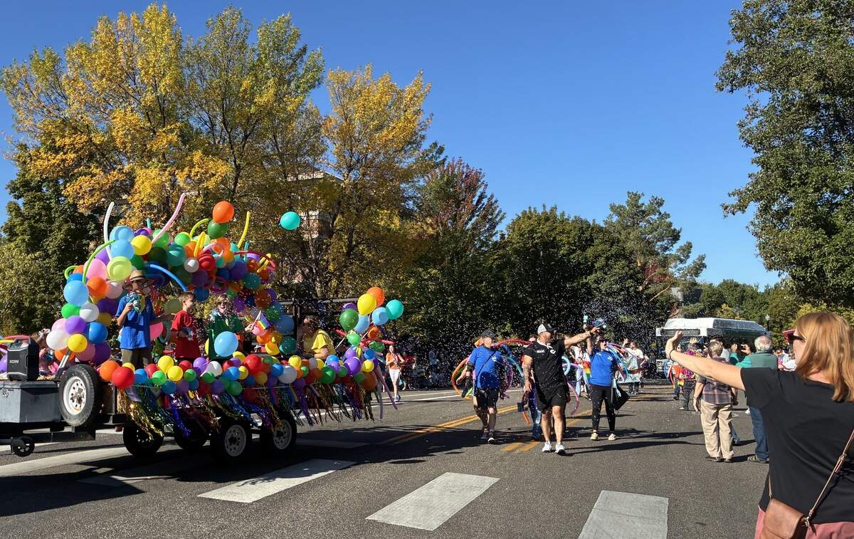 Many Boise Pride floats featured bright colors and decorations. Sally Krutzig