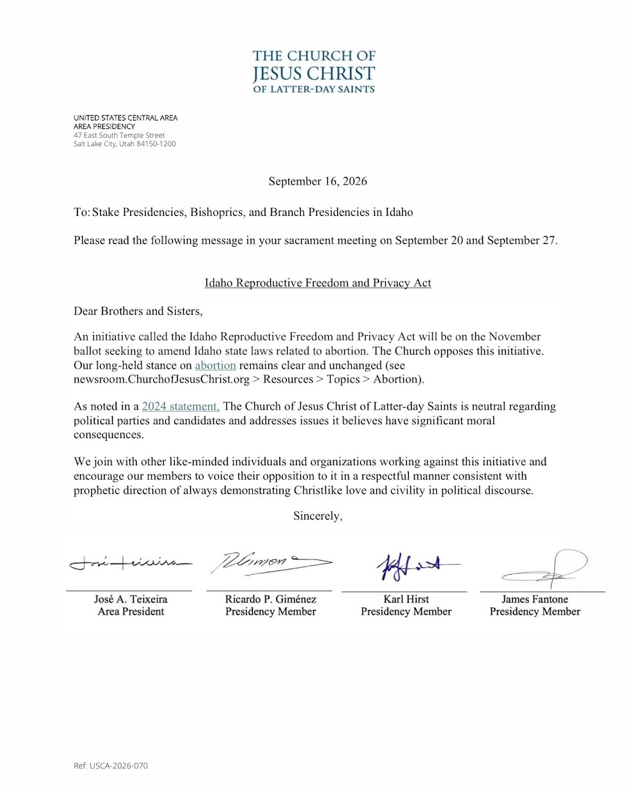 Church letter