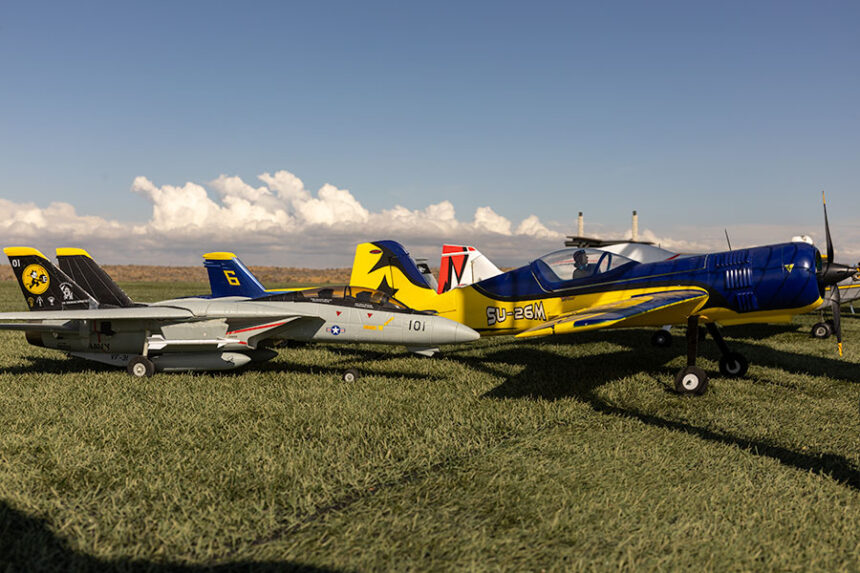 With over 50 club members, a number of them were out at Saturday's celebration showcasing their RC planes, both old and new. | Daniel V. Ramirez, EastIdahoNews.com