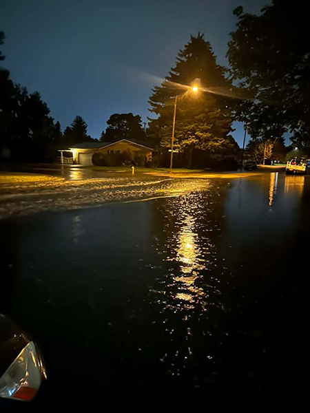 East 21st Street in Idaho Falls during a thunderstorm on Thursday. | Sheryl Staymates Scott