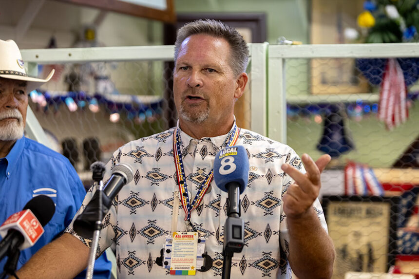 General Manger for the Eastern Idaho State Fair announcing that the fair will not change it's date, and will continue on Labor Day weekend. | Daniel V. Ramirez, EastIdahoNews.com