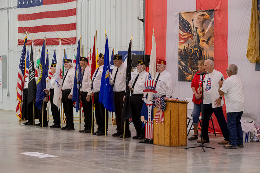 Members of the American Legion presenting the colors ahead of the start of Friday's Freedom Festival on Friday. | Daniel V. Ramirez, EastIdahoNews.com