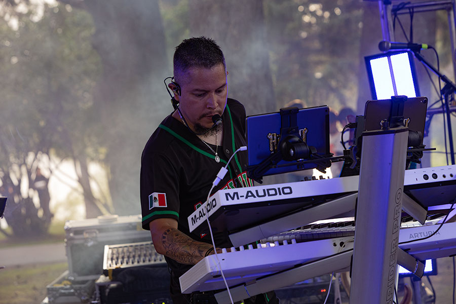 Alvaro y su Technobanda performing at Wednesday's event. | Daniel V. Ramirez, EastIdahoNews.com