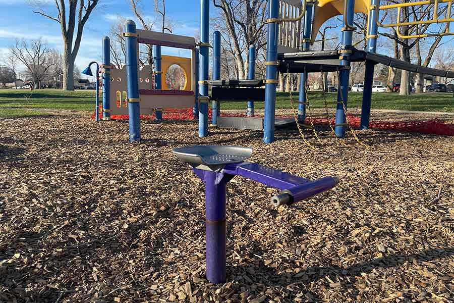 Old playground equipment at Alameda Park