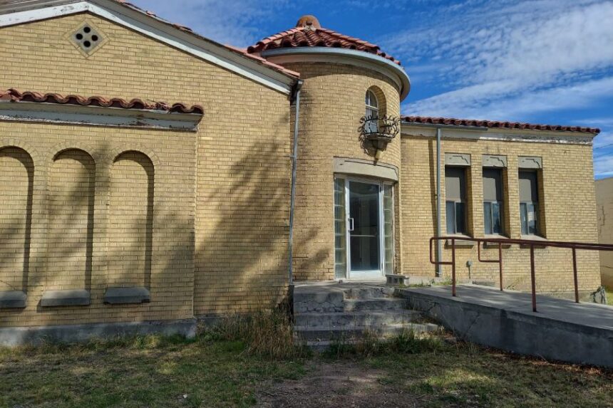 The old Rexburg Seminary Building stands vacant as discussions to sell it or demolish it continue.
