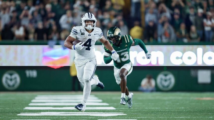 BYU football running back LJ Martin against Colorado State. (Courtesy of BYU Photo)