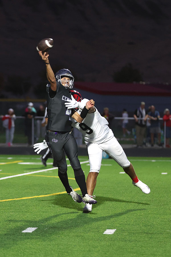 Century Teague Wheatley pressured by Highland Jaxson Collard