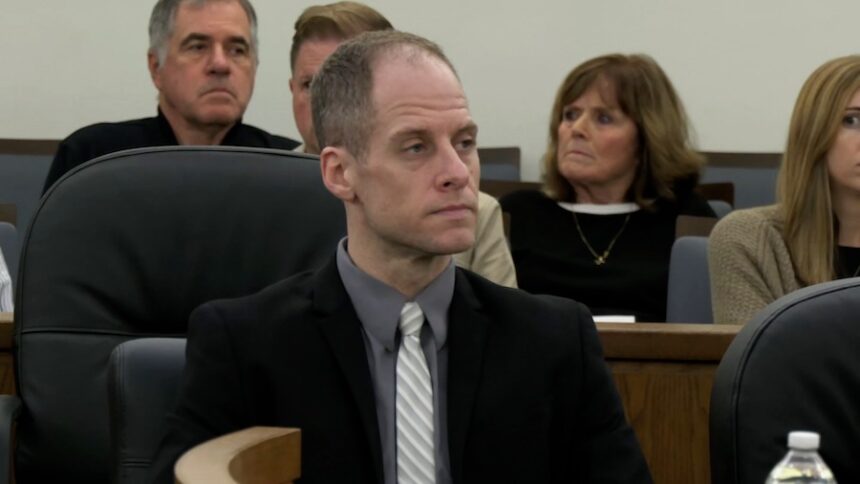 Caleb Flynn appears in court during his murder trial, Tuesday, Sept. 22, 2026, at the Miami County Common Pleas Court in Troy, Ohio.
