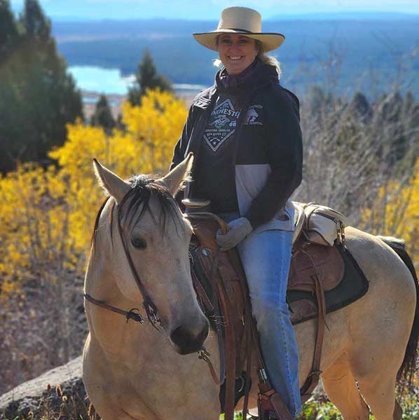 Darci Parry is one of the organizers of the colt-starting competition | Facebook photo