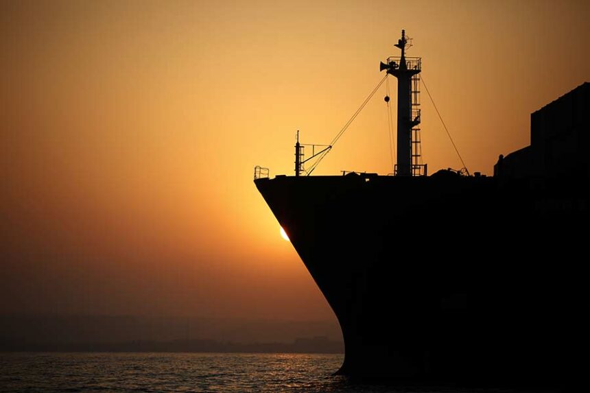 Vessels are seen anchored between Iran's Qeshm and Larak islands amid disruptions to traffic through the Strait of Hormuz on September 11. Mandatory Credit: Fatemeh Bahrami/Anadolu/Getty Images via CNN Newsource