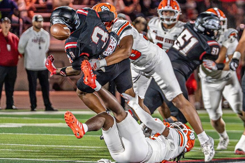 Idaho State Nathan Abbott strip-sack