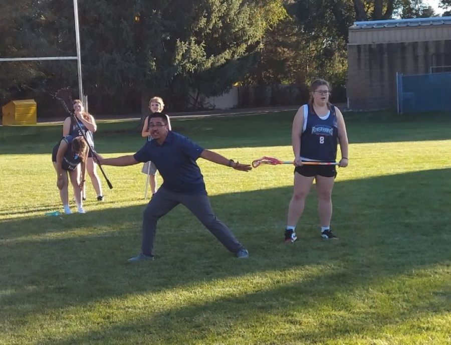 Coach Dominic Gonzales works with the team during a recent practice. | Michael Carruth, EastIdahoSports.com.