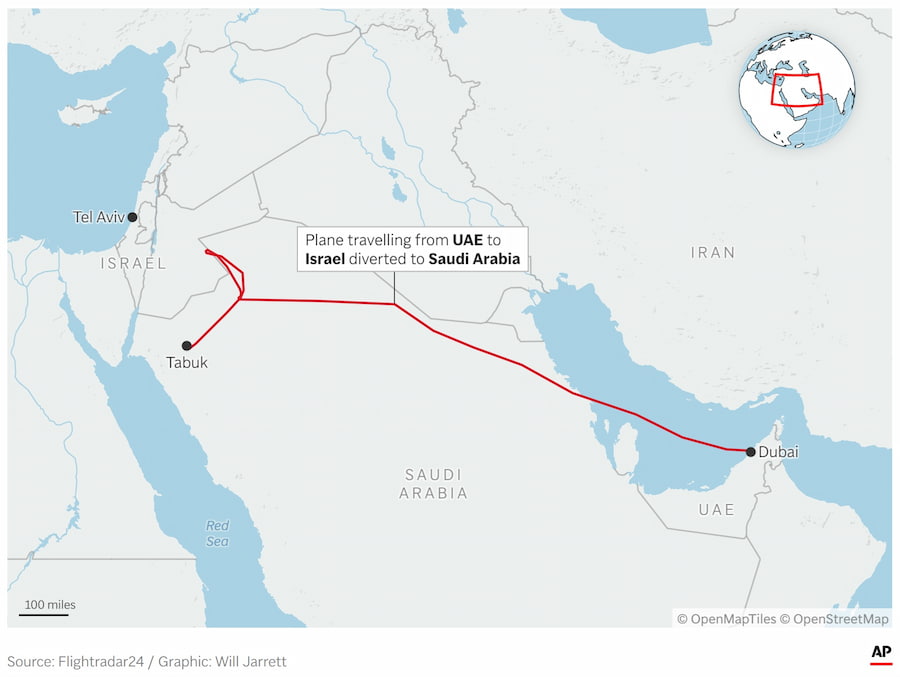 map of plane route