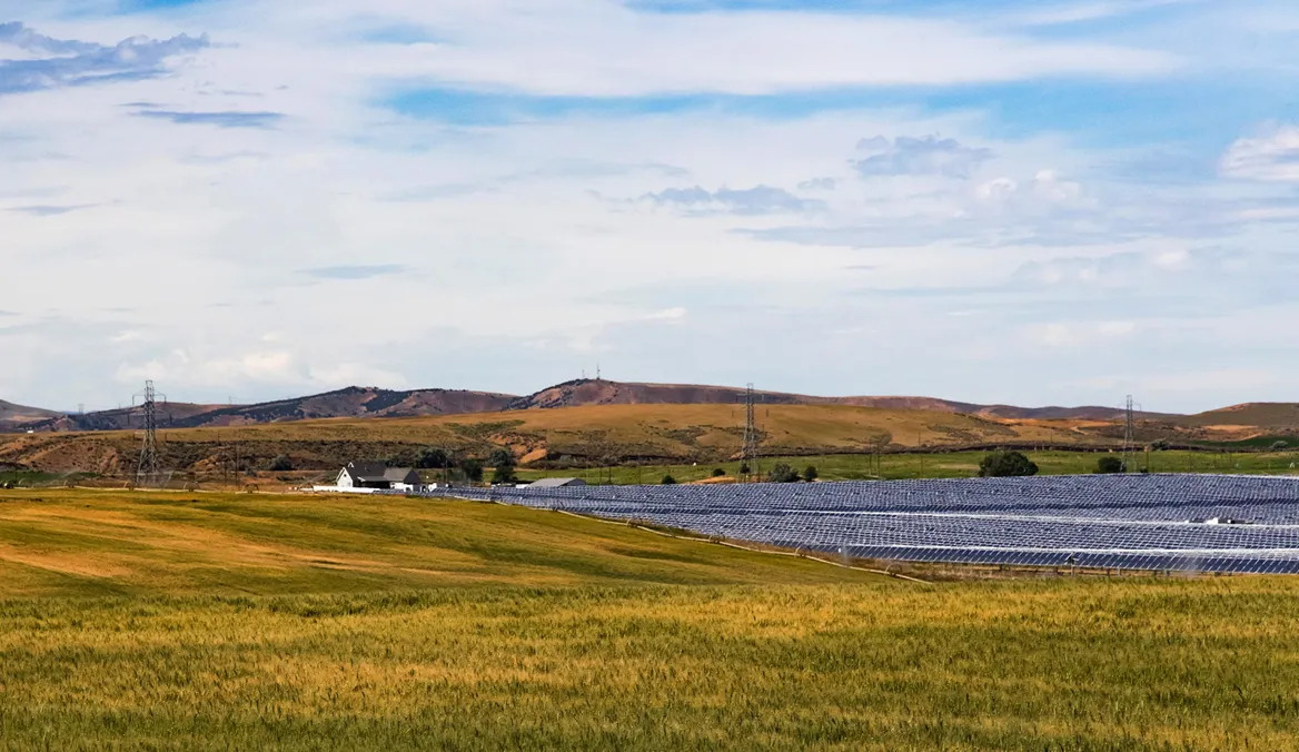 solar panels in Power County