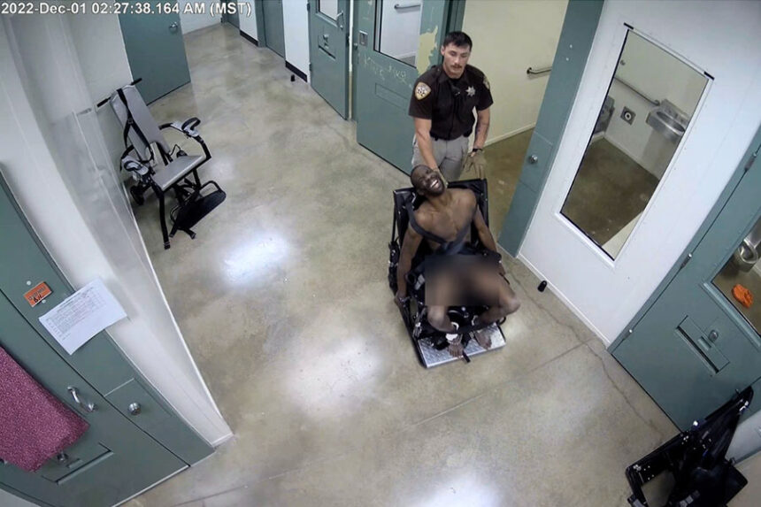 Durrah in restraint chair