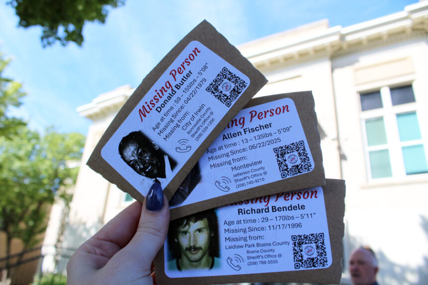 Coffee sleeves used at various coffee shops in Idaho Falls on Saturday morning to raise awareness for those who are missing in Idaho. | Kaitlyn Hart, EastIdahoNews.com