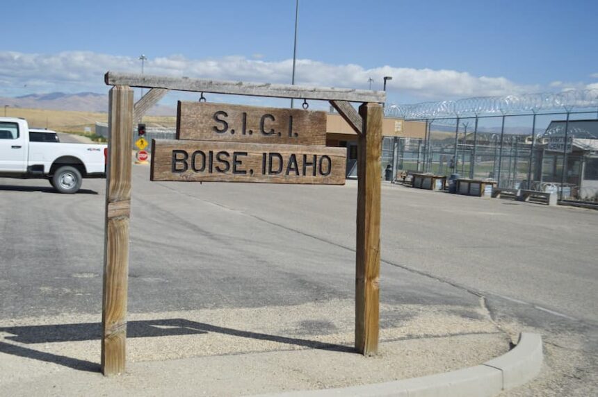 South Idaho Correctional Institution sign