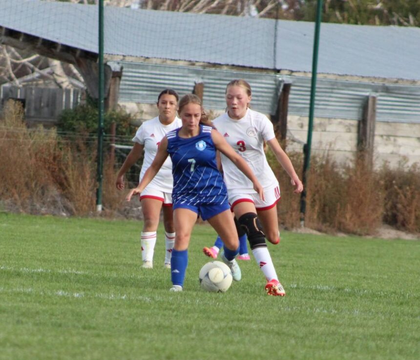 Sugar-Salem's Ranadi Rareba works against the South Fremont defense. | Allan Steele, EastIdahoSports.com.