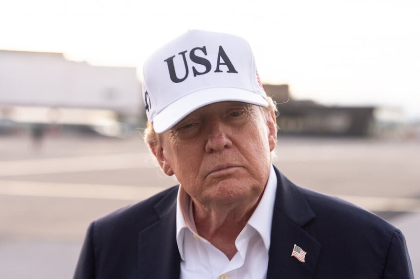 trump in white hat