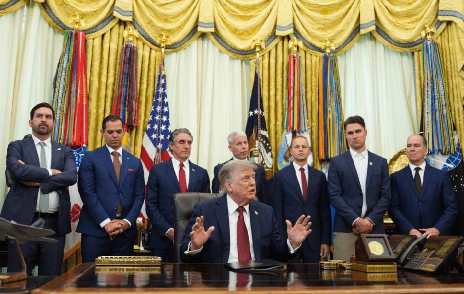 INL Director John Wagner joined President Trump at the White House on July 24 to celebrate a historic milestone in American nuclear innovation. | Courtesy INL