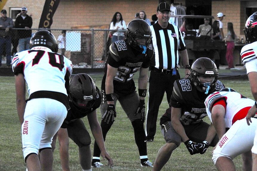 West Side running back Drake Sage lines up in the backfield