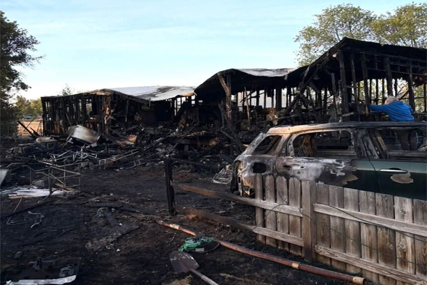 The Weston's home that caught on fire on Sept. 11, 2026.