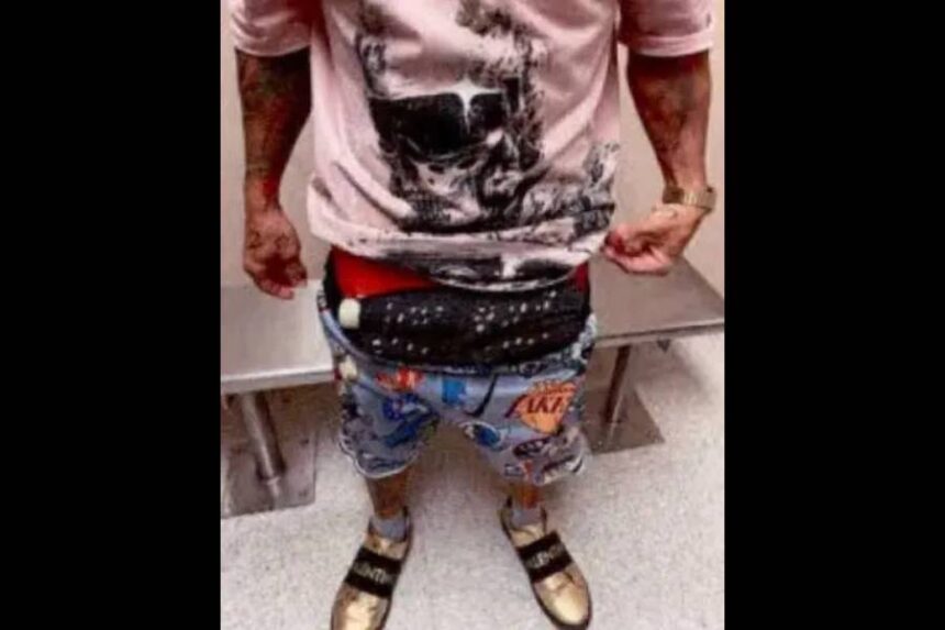 The alleged bird-smuggling tubes worn by Alberto Hernandez Castillo | United States District Court for the Southern District of Florida obtained via the New York Post