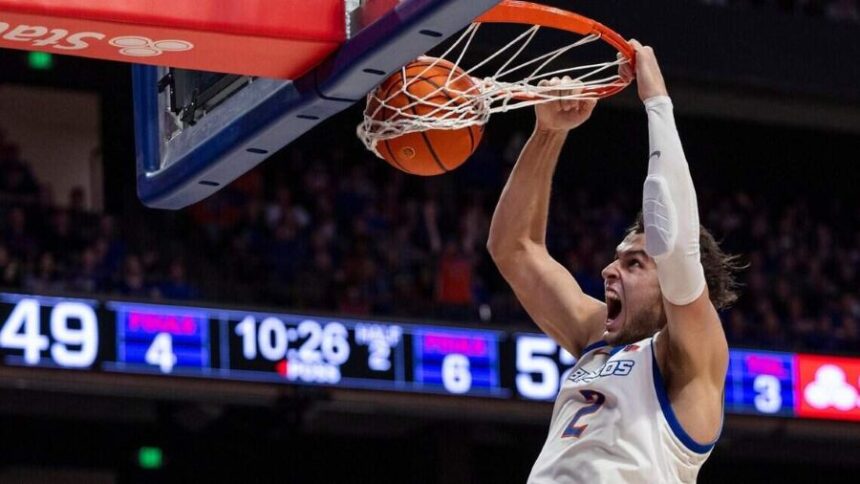 Former Boise State player Tyson Degenhart will be eligible to compete for the Raptors as soon as their first preseason game against the Los Angeles Clippers on Oct. 10.