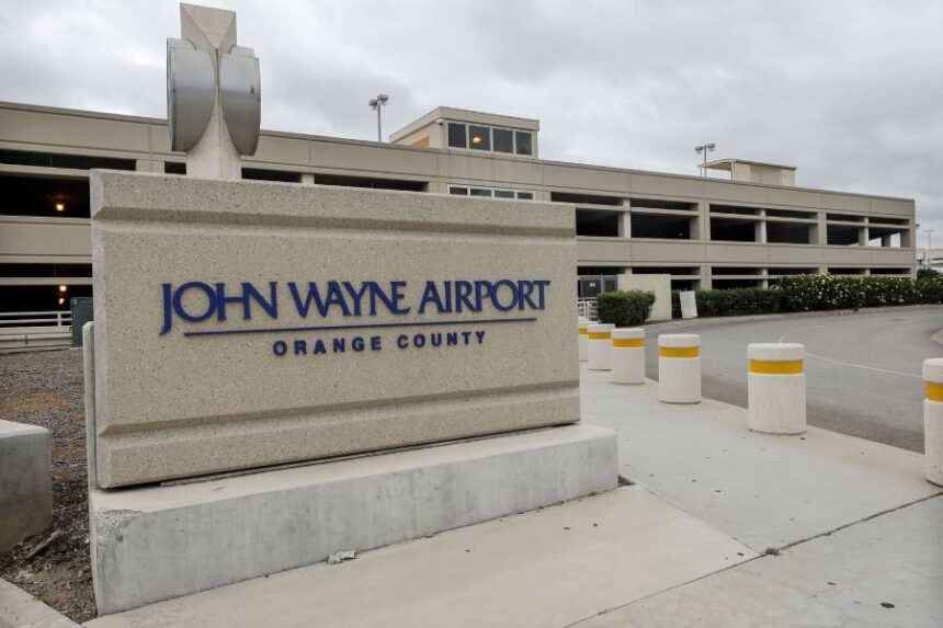 John Wayne Airport in Orange County, California.
