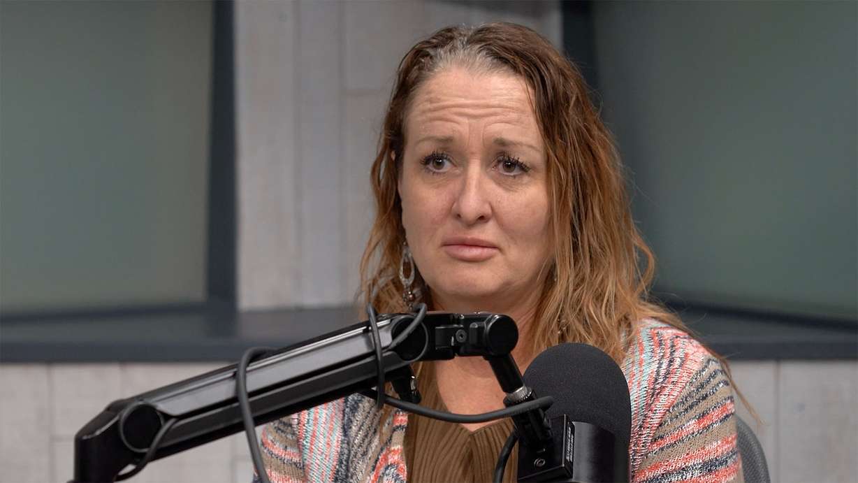 >Heidi Holmberg speaks about her experience as a survivor of child sex abuse during an interview for KSL's COLD podcast on Dec. 12, 2025.